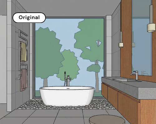 This hero image showcases a photorealistic kitchen visual generated using AI KBB rendering software. The platform transforms CAD and sketch designs into high-quality interior renders instantly.