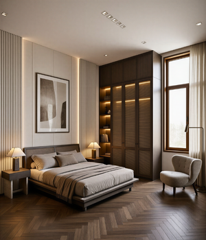 4K bedroom render generated by AI KBB rendering software