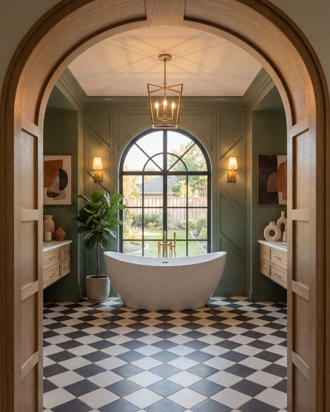 Daytime lighting preset in AI interior rendering tools