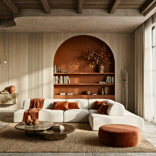 Photorealistic interior render generated using AI KBB inspiration transfer engine